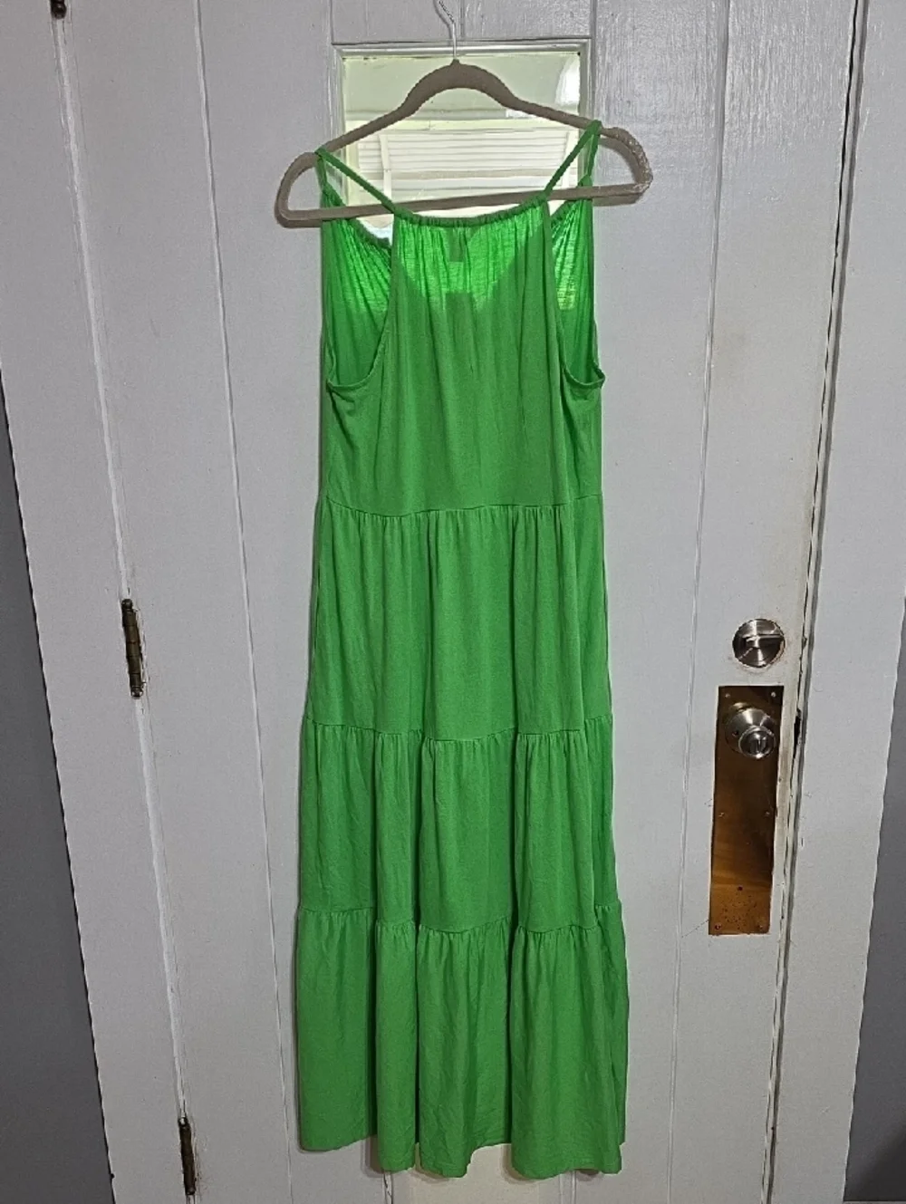 NWT Lilly Pulitzer Maribella Halter Maxi Dress Women's Green Tiered Pockets Sz M